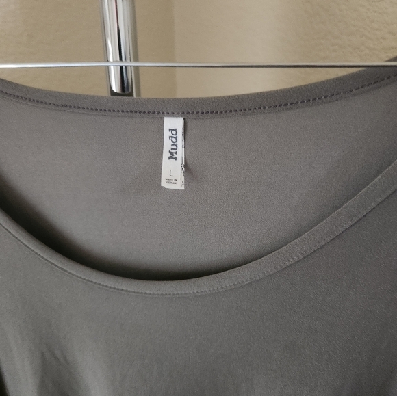 Mudd Olive Green Long Sleeve Pullover Dress - Picture 3 of 3